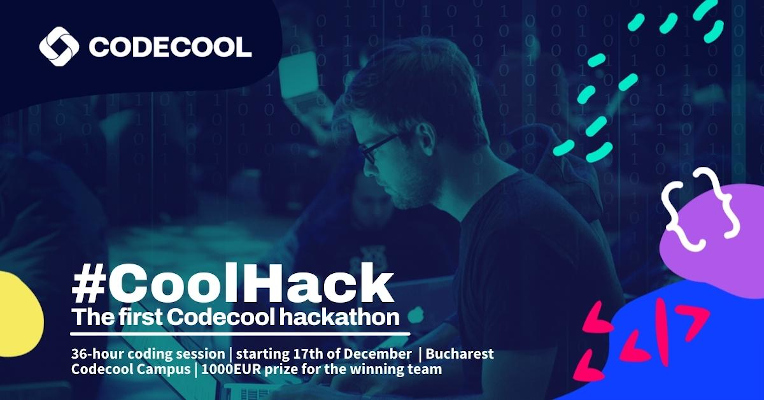 Codecool lansează #CoolHack, un hackathon de 36 de ore, cu premiul de 1.000 de euro pentru echipa câștigătoare