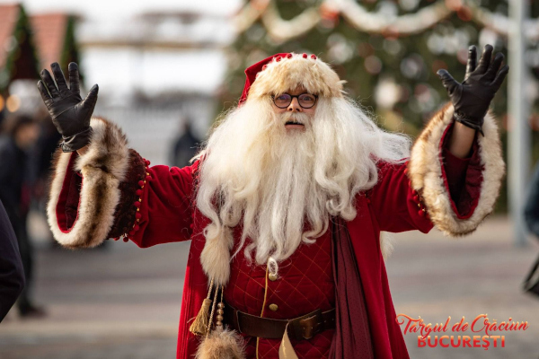 Moș Crăciun vine la Târgul de Crăciun București pe 17 decembrie, la ora 18:00!