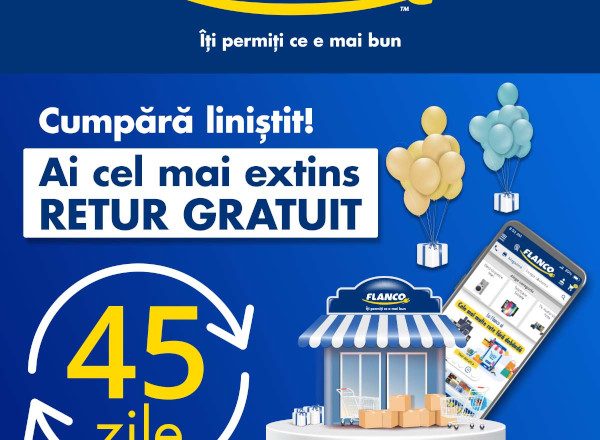 Flanco lansează cea mai extinsă perioadă de retur gratuit în retailul electro-IT din România