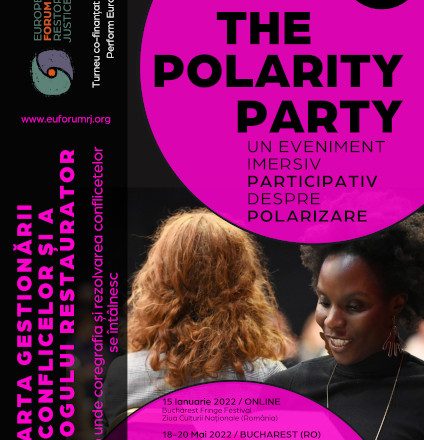 TPP digital – THE POLARITY PARTY, un eveniment coregrafic participativ care examinează polarizarea. Fără dans. Dar cu toate celelalte senzații ale corpului