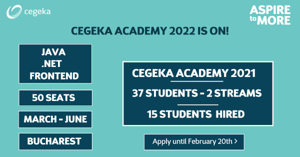 Cegeka România lansează a treia ediție a programului Cegeka Academy