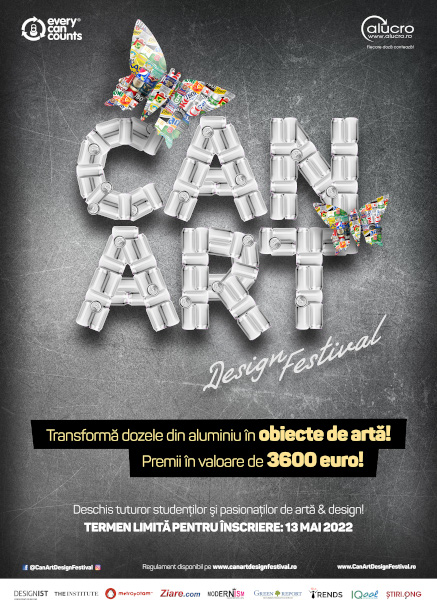 Can Art&Design Festival, cel mai longeviv concurs de reciclare creativă din România, anunță o nouă ediție cu premii în valoare de 3600 euro