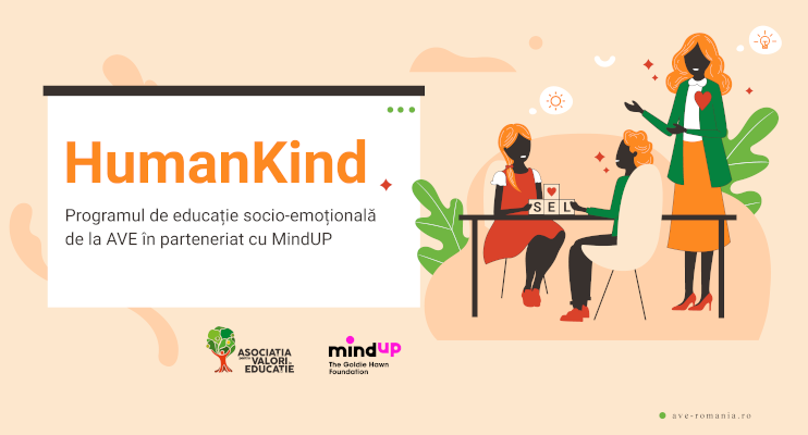 AVE lansează HumanKind, program dezvoltat în parteneriat internațional, pentru integrarea educației socio-emoționale în școlile din România