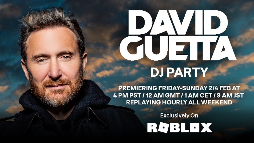 David Guetta susține un concert digital unic pe platforma Roblox