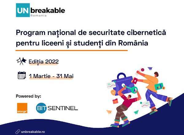 UNbreakable România dă startul înscrierilor la noua ediție a programului național de securitate cibernetică pentru liceeni și studenți