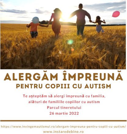 Crosul Alergăm ÎMPREUNĂ pentru copiii cu autism