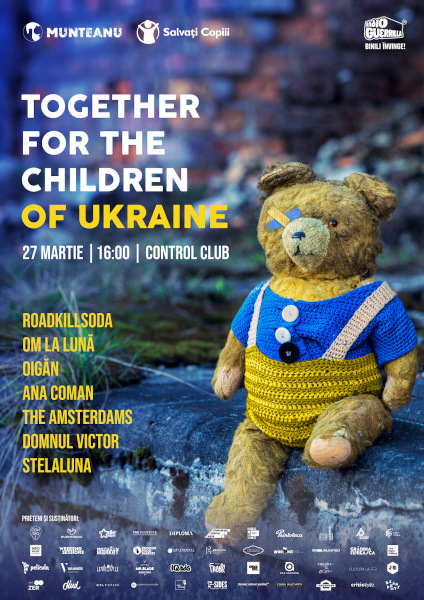 afis Concert-maraton caritabil pentru copiii refugiati din Ucraina