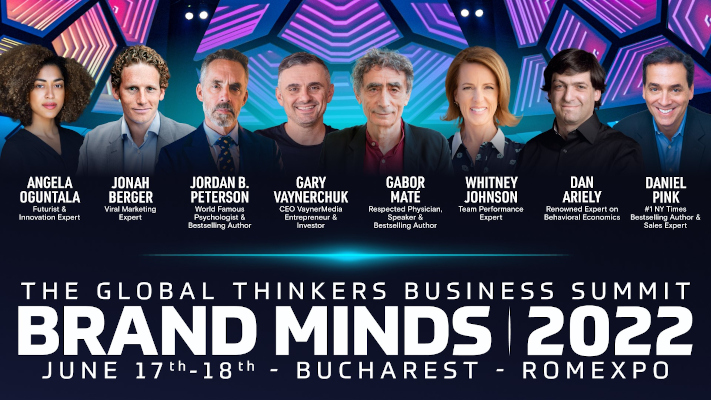 Dan Ariely se alătură BRAND MINDS 2022, una dintre cele mai mari 5 conferințe de afaceri din Europa