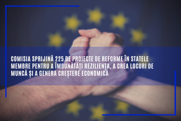 Comisia sprijină 225 de proiecte de reforme în statele membre pentru a îmbunătăți reziliența, a crea locuri de muncă și a genera creștere economică