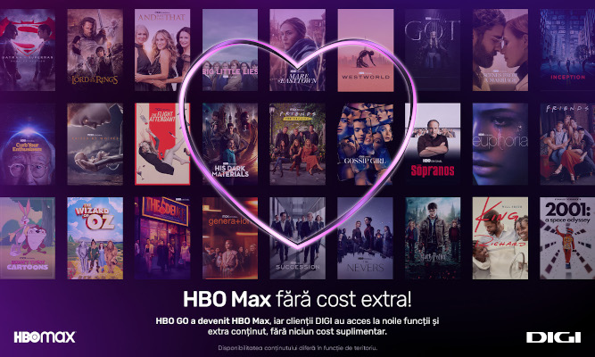 Abonații DIGI HBO Max gratuit