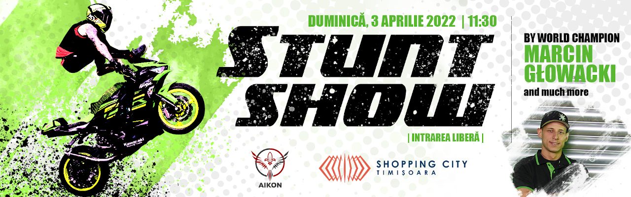 Premieră la Shopping City Timișoara: campionul mondial Marcin Glowacki va susține un stunt show în cadrul unui eveniment dedicat pasionaților de moto
