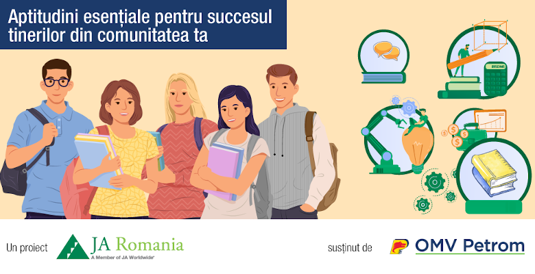 Junior Achievement România contribuie la dezvoltarea aptitudinilor esențiale pentru succesul tinerilor, cu sprijinul OMV Petrom