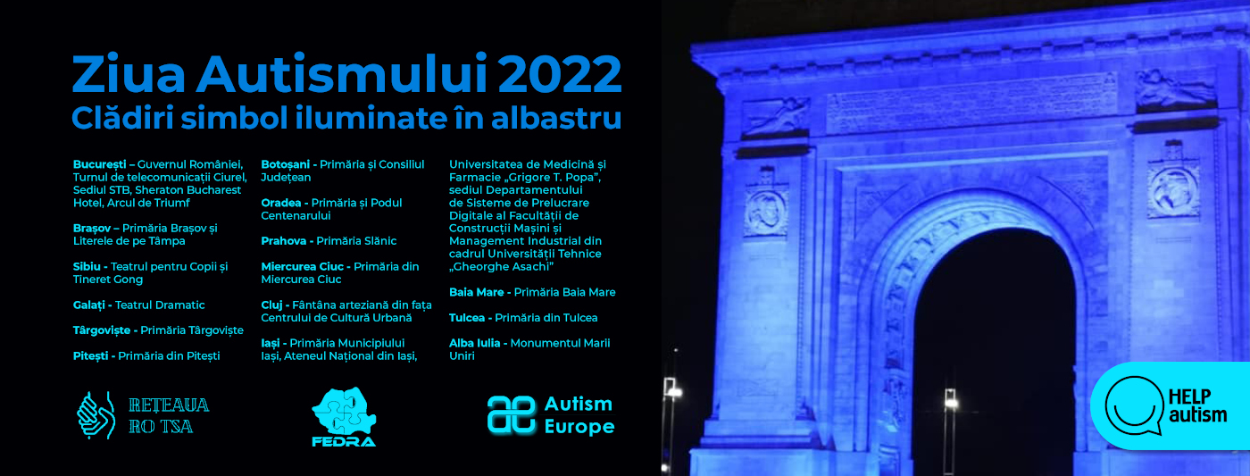 Iluminare cladiri-Ziua Autismului-Help Autism
