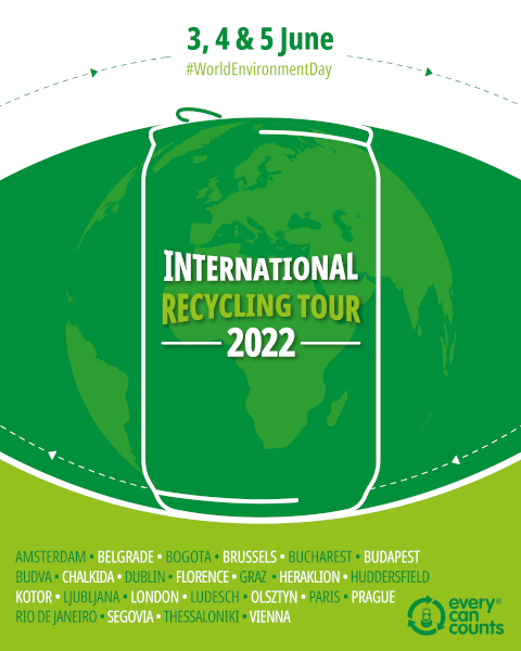 Ziua Mondială a Mediului 2022: Every Can Counts lansează International Recycling Tour și prezintă rezultatele unui nou studiu privind obiceiurile de reciclare