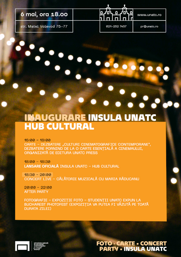Lansare „Insula UNATC” – 6 mai 2022 (Fotografie – Carte – Concert Live)
