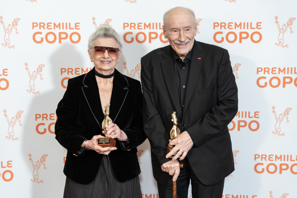 Victor Rebengiuc și Mariana Mihuț, omagiați cu Premiul Gopo pentru Întreaga Carieră. Foto Ionuț Rusu
