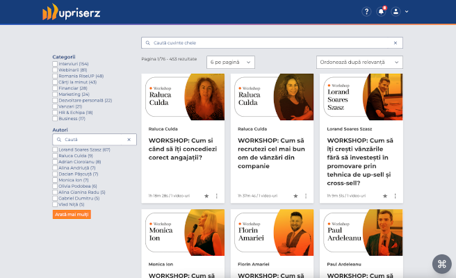 Upriserz, platforma de educație online, îmbunătățeste experiența de învățare a utilizatorilor săi