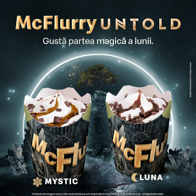 McDonald’s lansează două noi înghețate McFlurry Luna și McFlurry Mystic special create pentru fanii UNTOLD