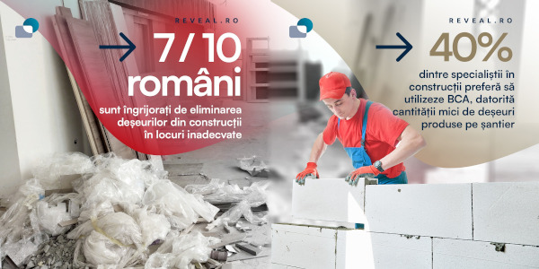 Studiu Reveal Marketing Research: Deșeurile din domeniul construcțiilor alarmează românii