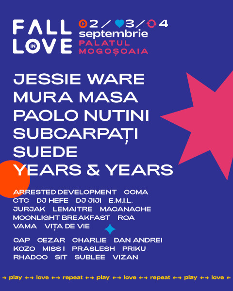 Fall in Love Festival se întoarce în septembrie, la Mogoșoaia