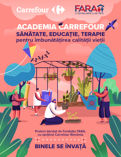 Carrefour România și Fundația FARA amenajează cea de-a doua grădină terapeutică cu un circuit senzorial integrat, pentru copii cu dizabilități