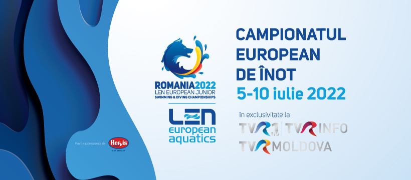 Campionatele Europene de Înot Juniori 2022, în exclusivitate la TVR, 5-10 iulie