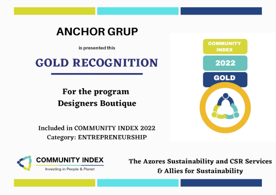 Anchor Grup a primit distincția Gold Recognition din partea Community Index pentru proiectul Designers Boutique