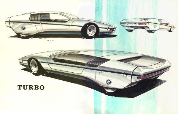 Design sketches of the BMW Turbo