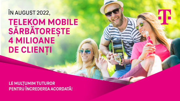 Telekom Mobile marchează pragul de 4 milioane de clienți