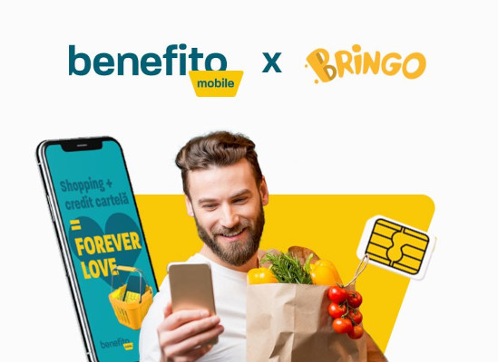 Serviciu inovator lansat pentru utilizatorii Bringo: Benefito Mobile devine disponibil în aplicația de cumpărături online