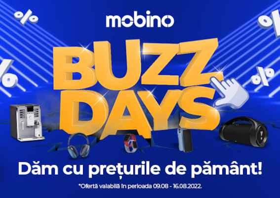 Magazinul online Mobino.ro lansează campania de reduceri BUZZ DAYS
