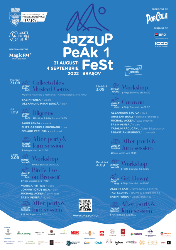 12 evenimente la prima ediție JazzUP Peak Fest din Brașov
