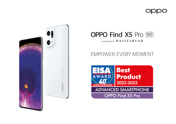 OPPO Find X5 Pro a câștigat premiul Eisa Advanced Smartphone 2022-2023