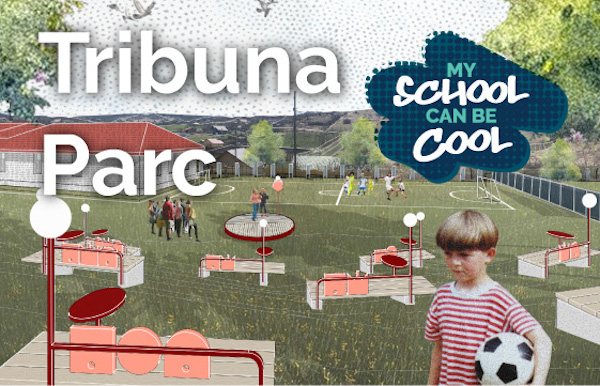 „Tribuna Parc”, proiectul „My School Can Be Cool” din satul Cornești co-creat de elevi, devine realitate