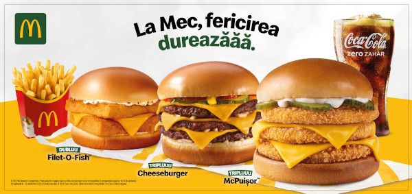McDonald’s și DDB România țin timpul în loc cu mai mult din ce-ți place: Triplu McPuișor, Triplu Cheeseburger și Dublu Filet-o-Fish în ediție limitată