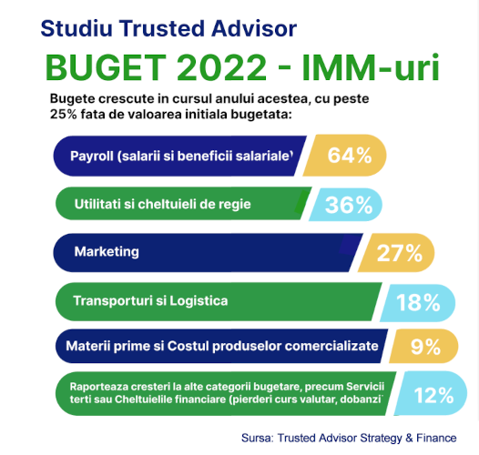 Rezultatele Analizei „Buget 2022 - IMM uri” – studiu realizat de Trusted Advisor