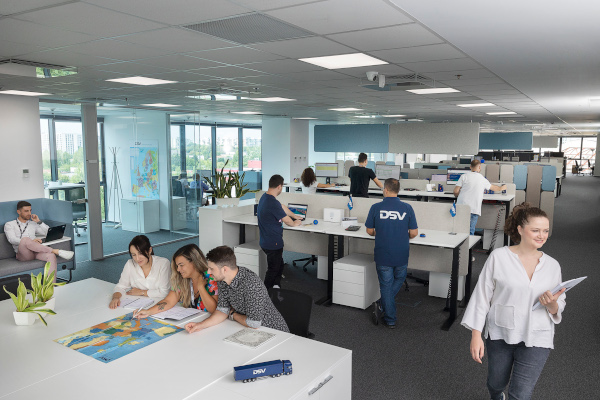 DSV Road, noua companie a grupului DSV, și-a relocat birourile într-un sediu nou după o investiție de 1 milion de euro