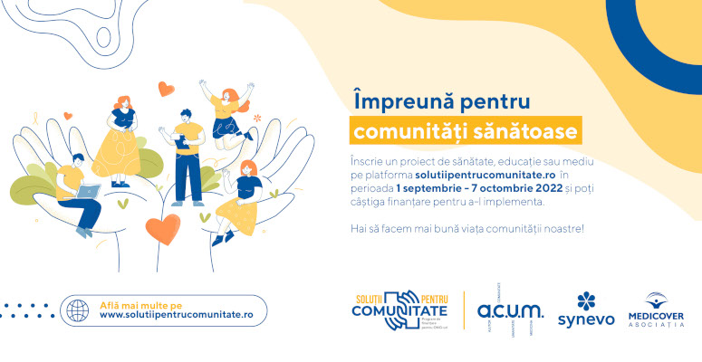 Synevo România lansează o campanie de susținere a ONG-urilor, pentru proiecte de educație, sănătate și mediu, în valoare de 150.000 de euro