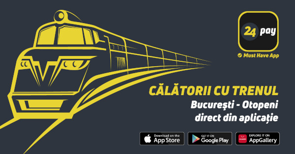Abonamente de călătorie integrate în București pentru STB și tren, prin aplicația 24pay