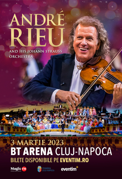 Maestrul André Rieu se întoarce în România pentru un nou concert de proporții pe 3 martie 2023, la BT-Arena Cluj-Napoca