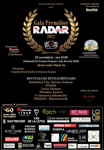 Gala Premiilor Radar de Media 2022