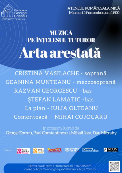 Muzica pe înțelesul tuturor – Artiștii Filarmonicii „George Enescu” se prezintă