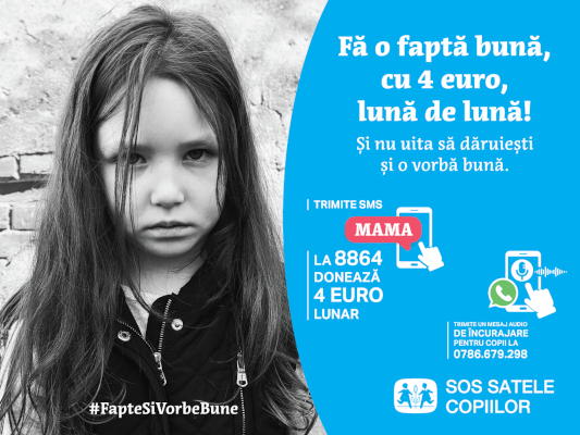 Adună fapte și vorbe bune pentru copiii vulnerabili din România
