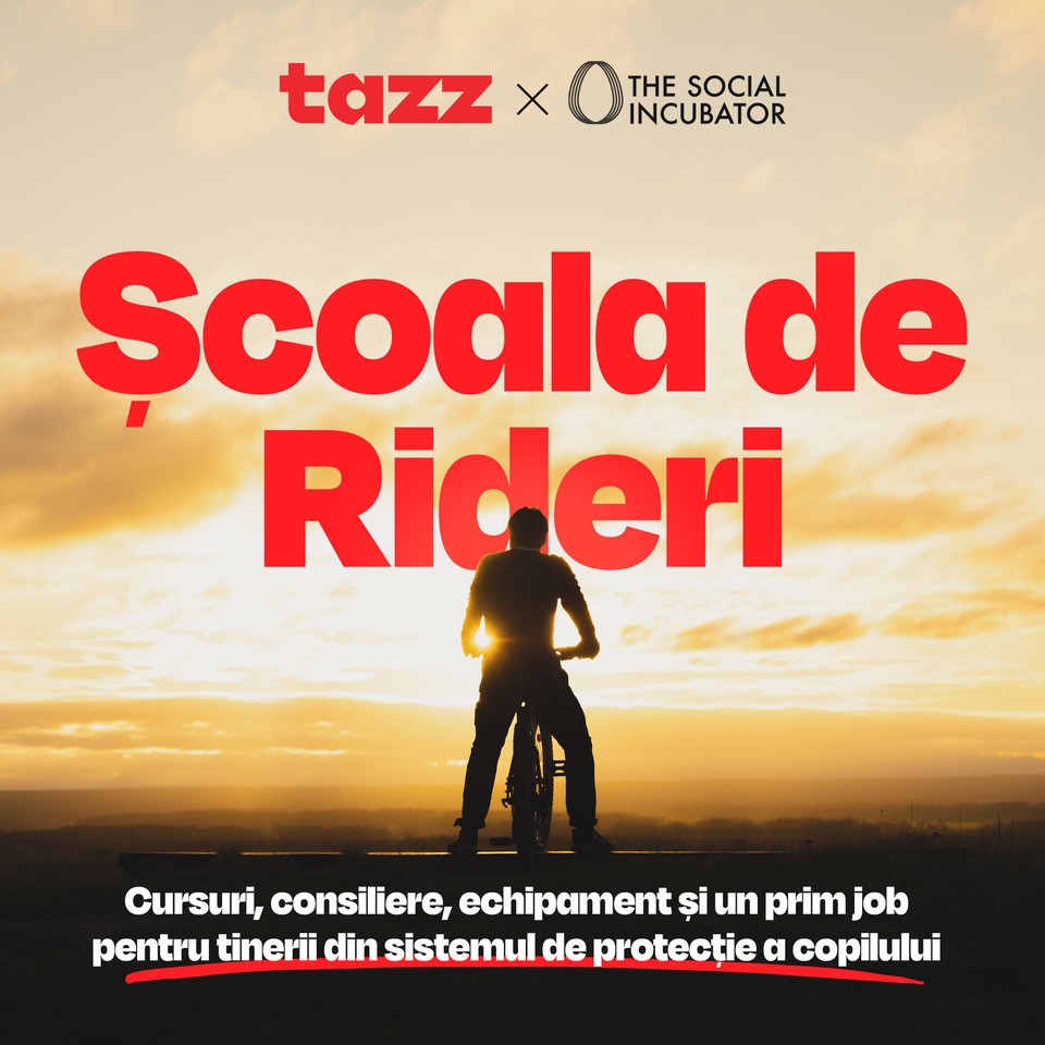 Tazz si The Social Incubator lanseaza programul de integrare profesionala Scoala de Rideri