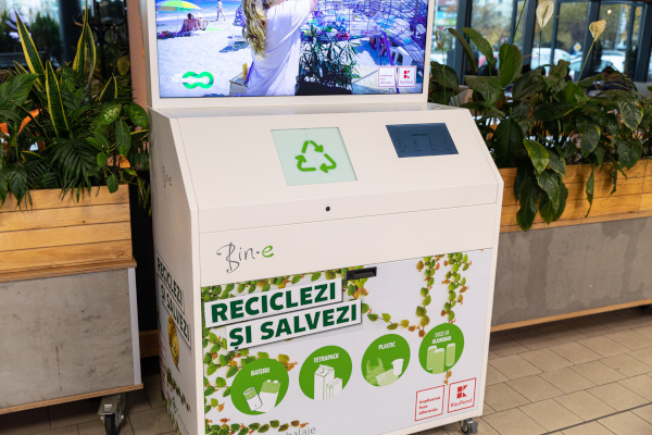 Kaufland coșuri inteligente BIN-e de sortare automată a deșeurilor
