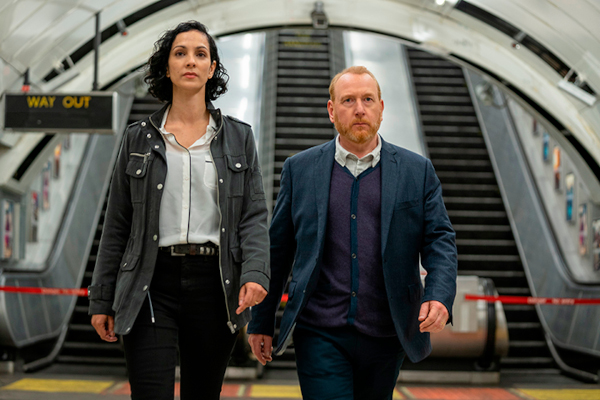 DCI Max Arnold (ADRIAN SCARBOROUGH) and DC Priya Shamsie (SONITA HENRY)