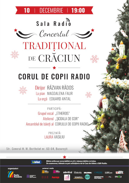3 concerte extraordinare de Crăciun: cele mai frumoase colinde se aud pe scena Sălii Radio