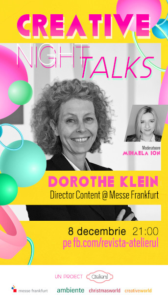 Creative Night Talks – ediţie internaţională cu Messe Frankfurt