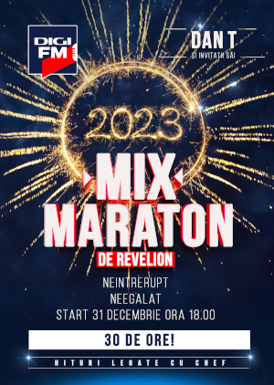 Digi FM sărbătorește Revelionul on air, cu 30 de ore de Mix Maraton