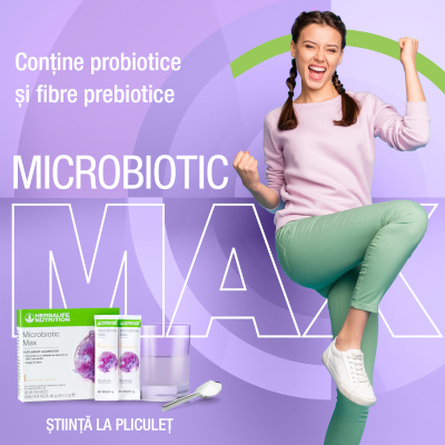 Microbiotic Max, combinația optimă de „bacterii bune” și fibre care oferă  un miliard de motive pentru a te simți bine
